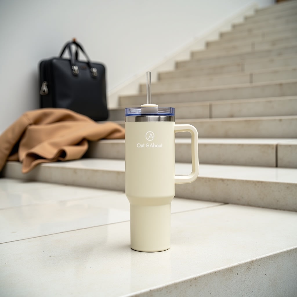 Out & Absout Termosmugg, 1,18 L, sand