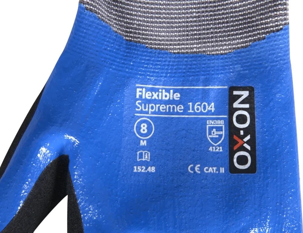 OX-ON Arbetshandske Flexible Supreme 1604, Strl 11