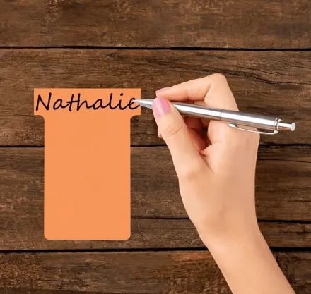 Kort till planeringstavla 100 st Orange Strl. 3