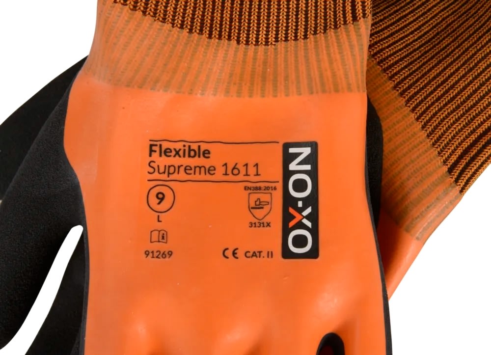 OX-ON Arbetshandske Flexible Supreme 1611, Strl 12
