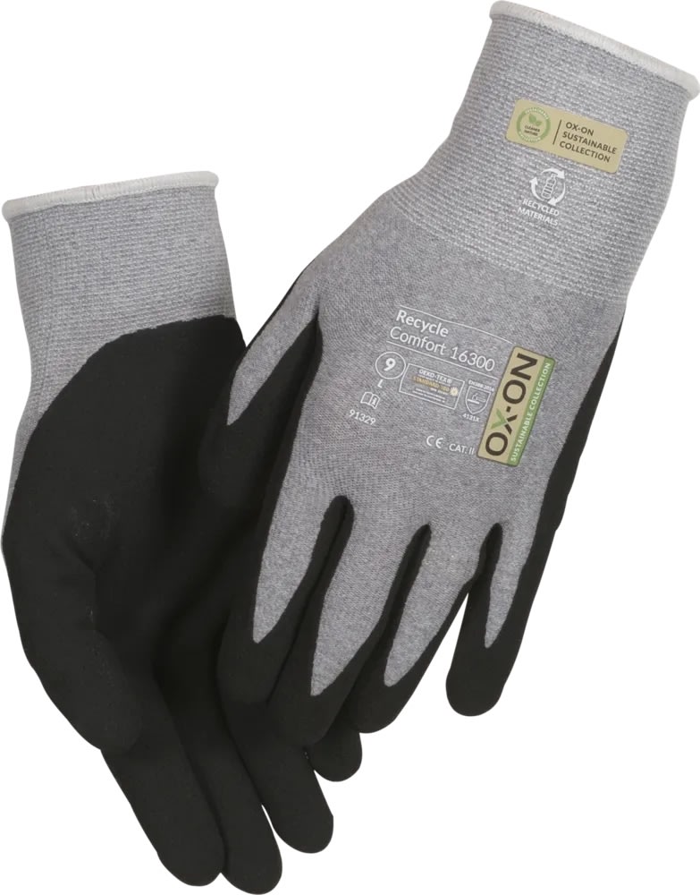 OX-ON Arbetshandske Recycle Comfort 16300, Strl 10