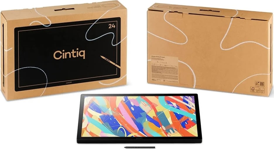 Wacom Display Cintiq 24 (2025), svart