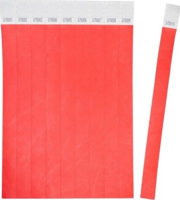 Avery TYVRD-50 Armband | röd | 500 st. | 256x19mm