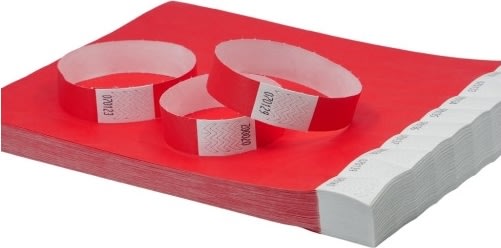 Avery TYVRD-50 Armband | röd | 500 st. | 256x19mm