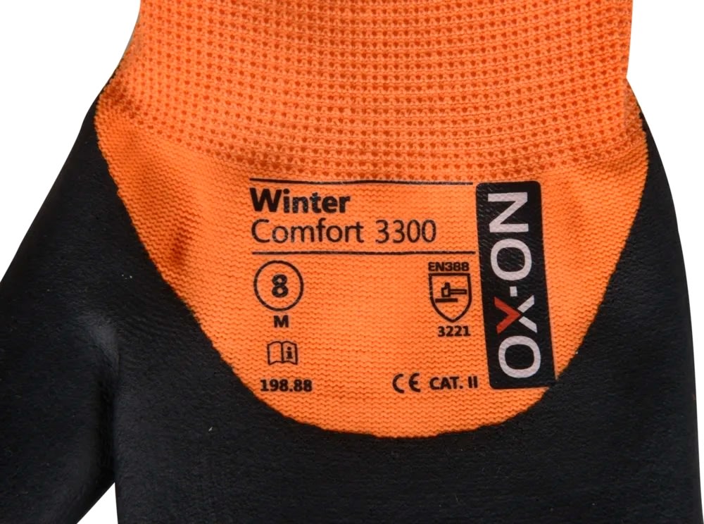 OX-ON Arbetshandske Winter Comfort 3300, Strl 12