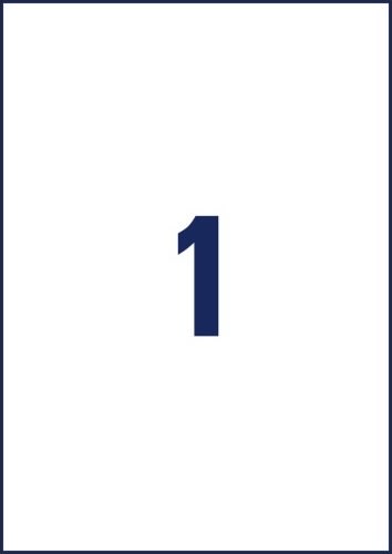 Avery hållbara etiketter | 210x297 mm | 10 st