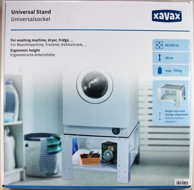 Xavax Sockelhylla för Tvättmaskin Med Hylla, Vit