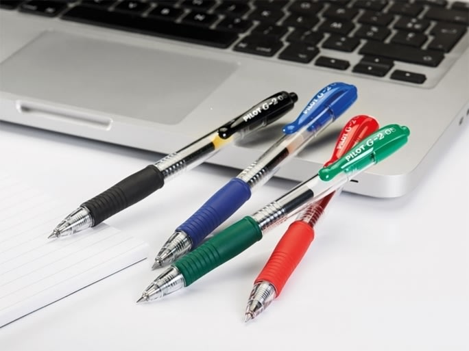 Pilot G-2 gelpenna, 0,7 mm, vit
