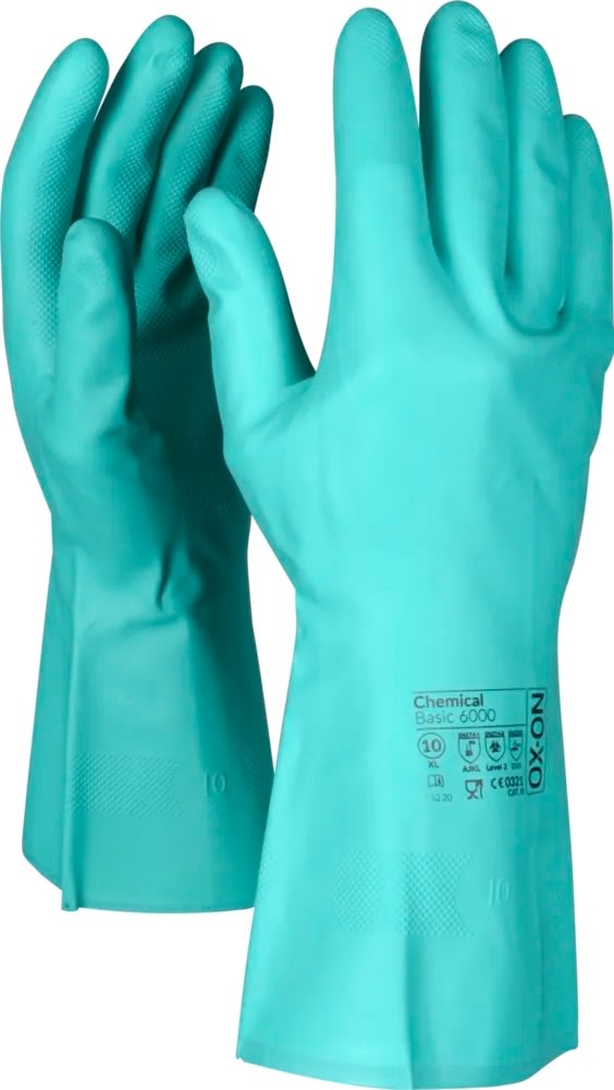 OX-ON Arbetshandske Chemical Basic 6000, Strl 7