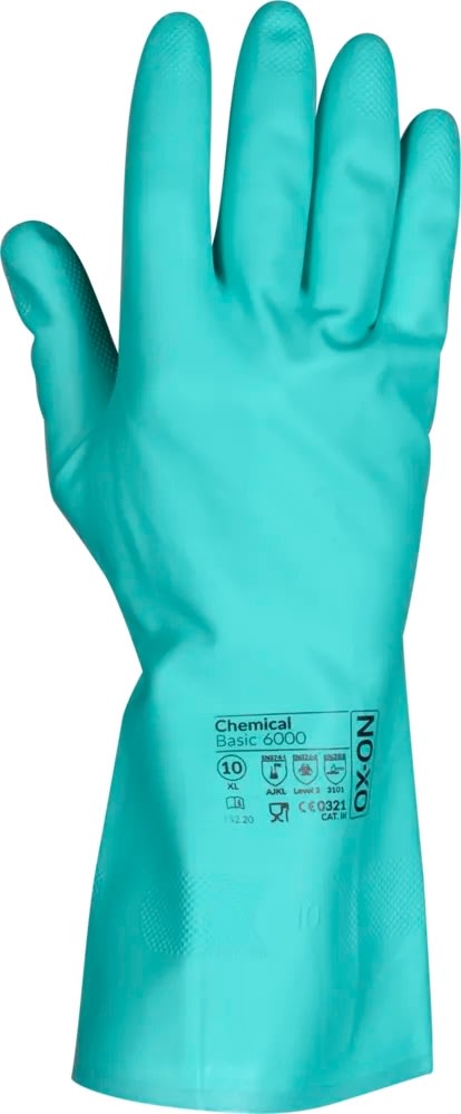 OX-ON Arbetshandske Chemical Basic 6000, Strl 9