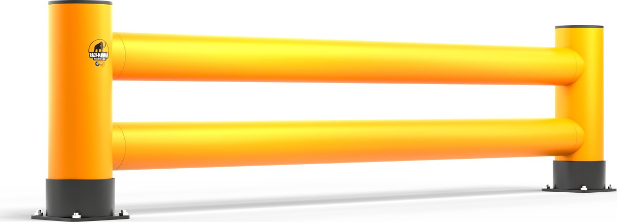 Rack-Mammut påkörningsskydd t/gavel, dubbel, 2,5 m