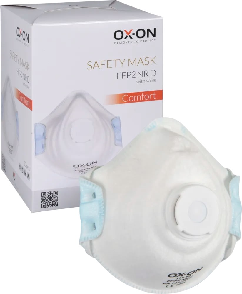 OX-ON Dammskydd Comfort FFP2 NR D m/ventil, 10 st