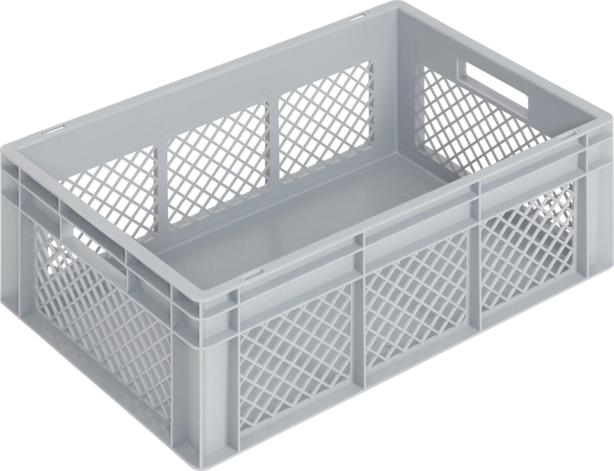 Lagerback, perforerad, 50 liter, (LxBxH) 60x40x23,