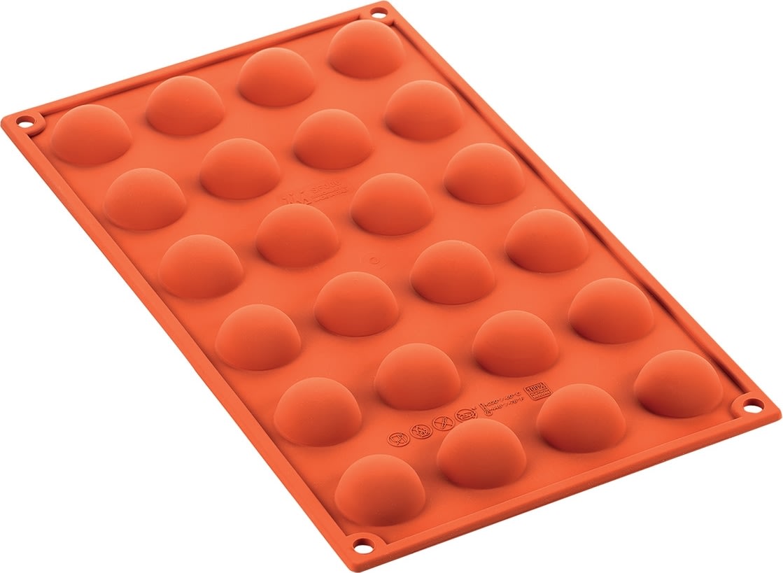 Silikomart Bakform halvrund 24 st, Ø3cm, 1cl