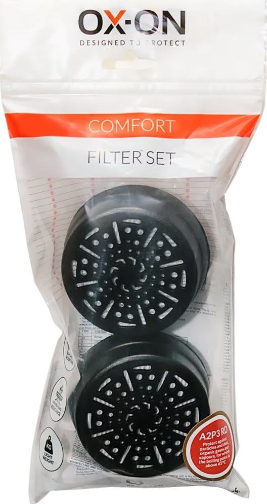 OX-ON Partikelfilterset Comfort A2P3 RD, 2 st.
