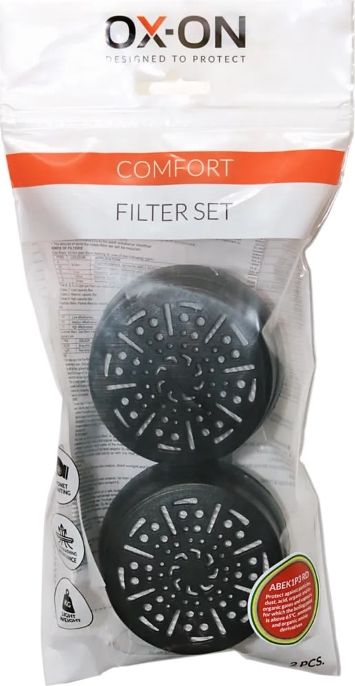 OX-ON Partikelfiltersats Comfort ABEK1P3 RD, 2 st.