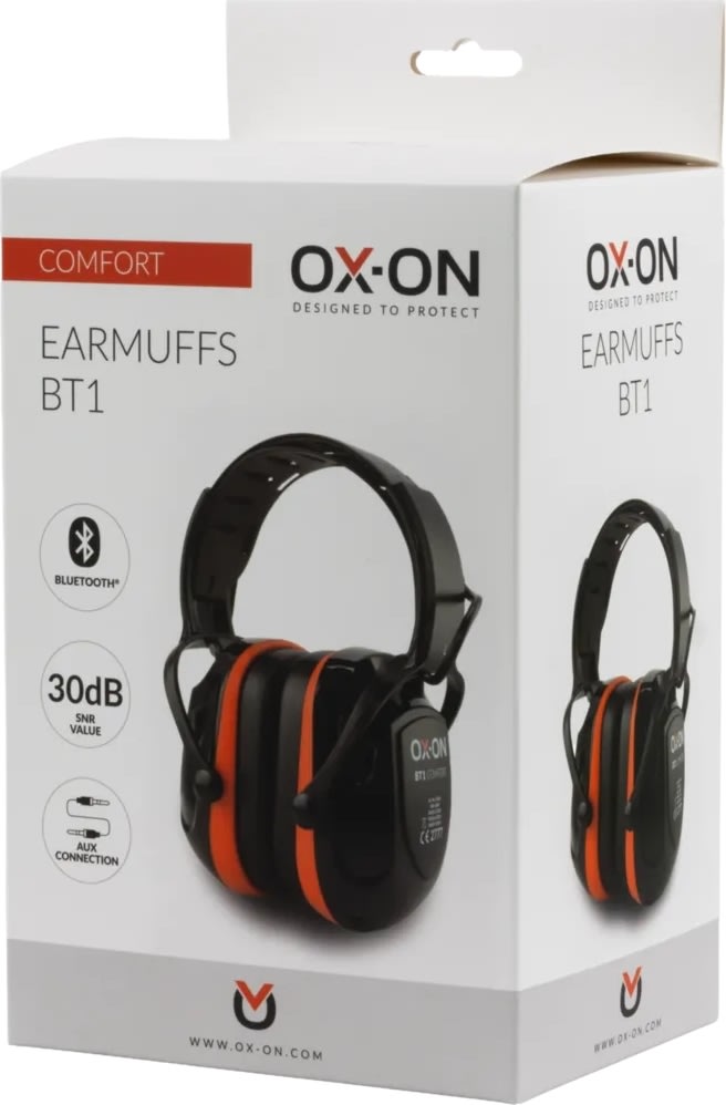 OX-ON Hörselskydd Comfort BT1 Bluetooth, 30 dB