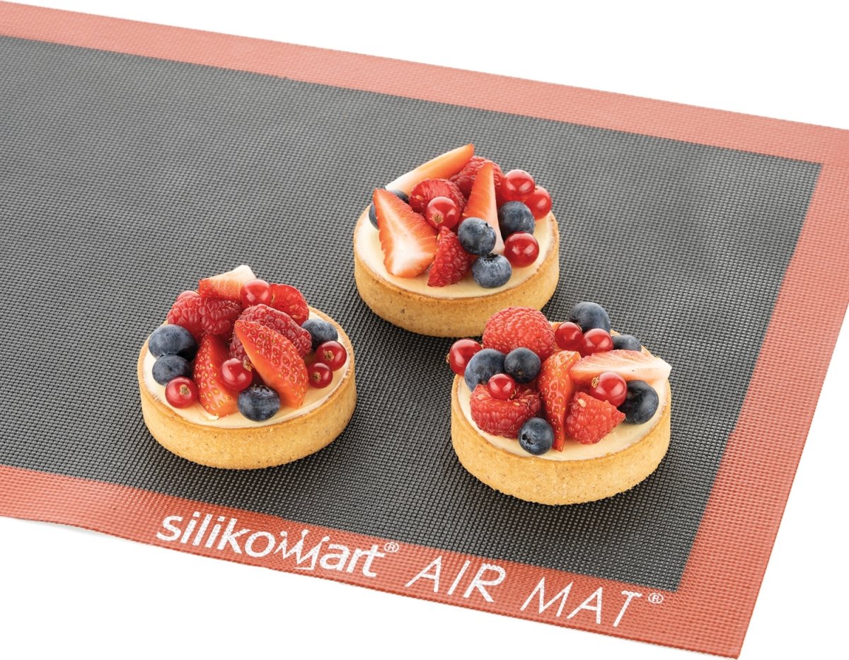 Silikomart Bakmatta Air Mat, röd/svart, 40x60cm