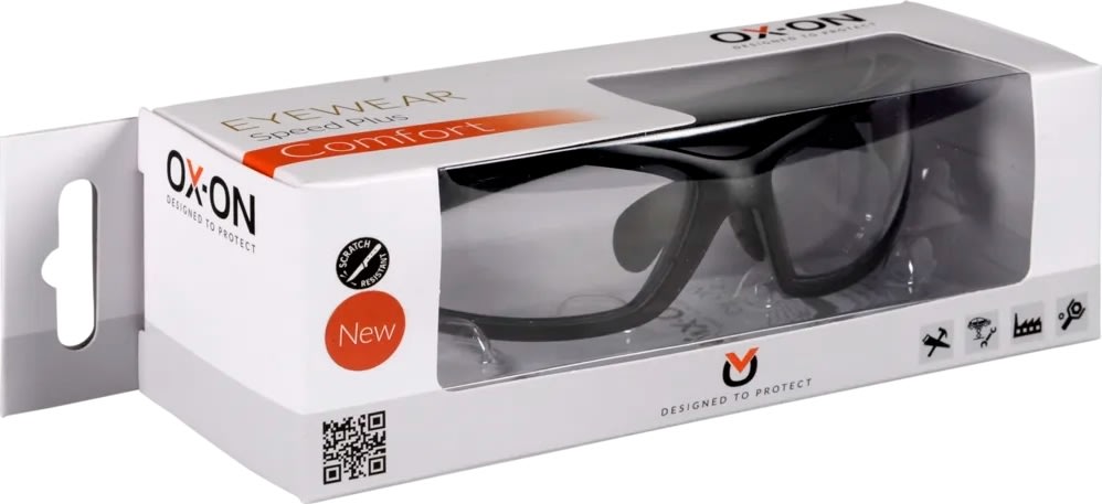 OX-ON Skyddsglasögon Speed Plus Comfort, Klar