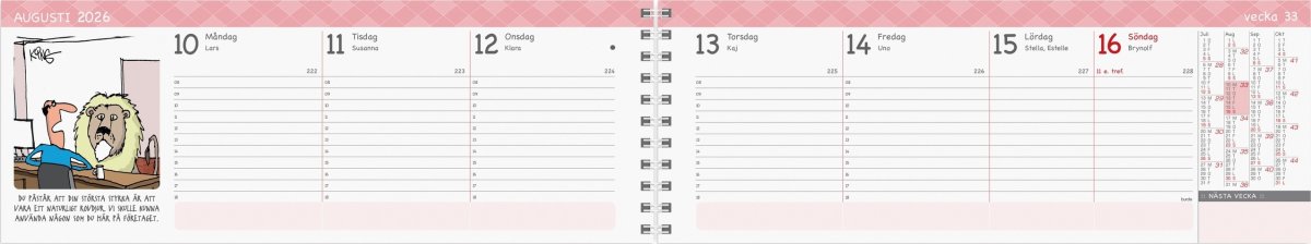 Burde 2026 Kalender, Stor Plankalender, Humor