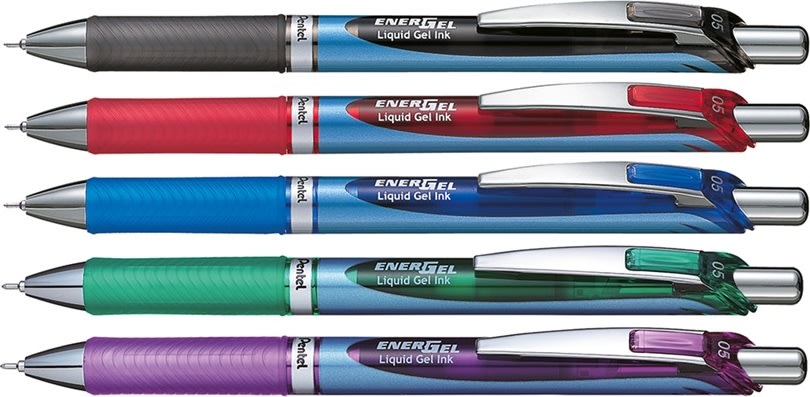 Pentel EnergelX BLN75 Rollerball 0,5 mm Svart