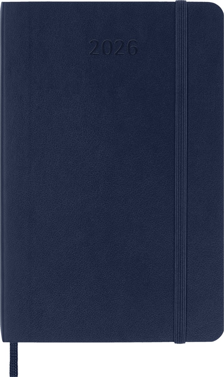 Moleskine 2026 Kalender | S | Vecka | Pock. | Blå