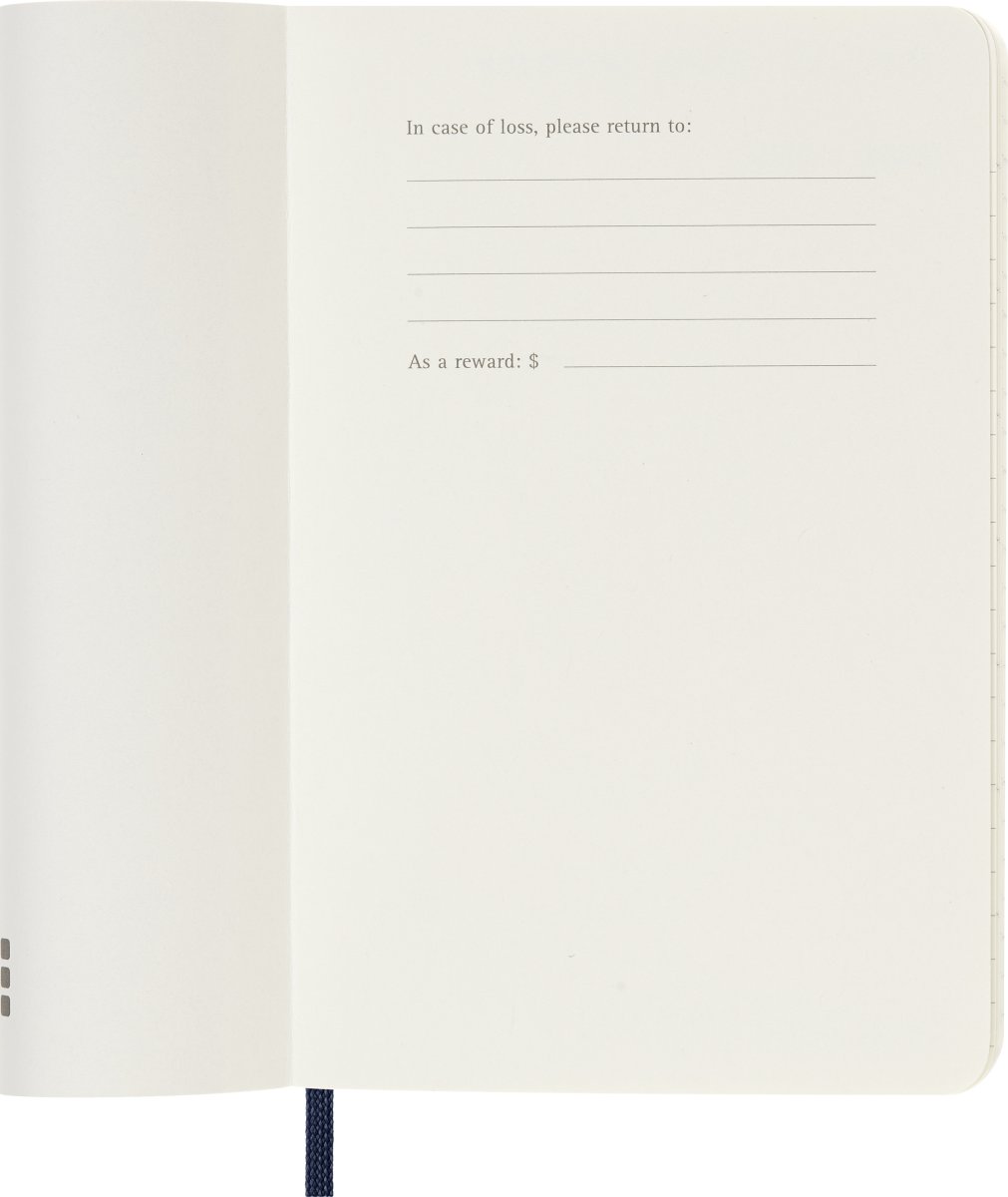 Moleskine 2026 Kalender | S | Vecka | Pock. | Blå