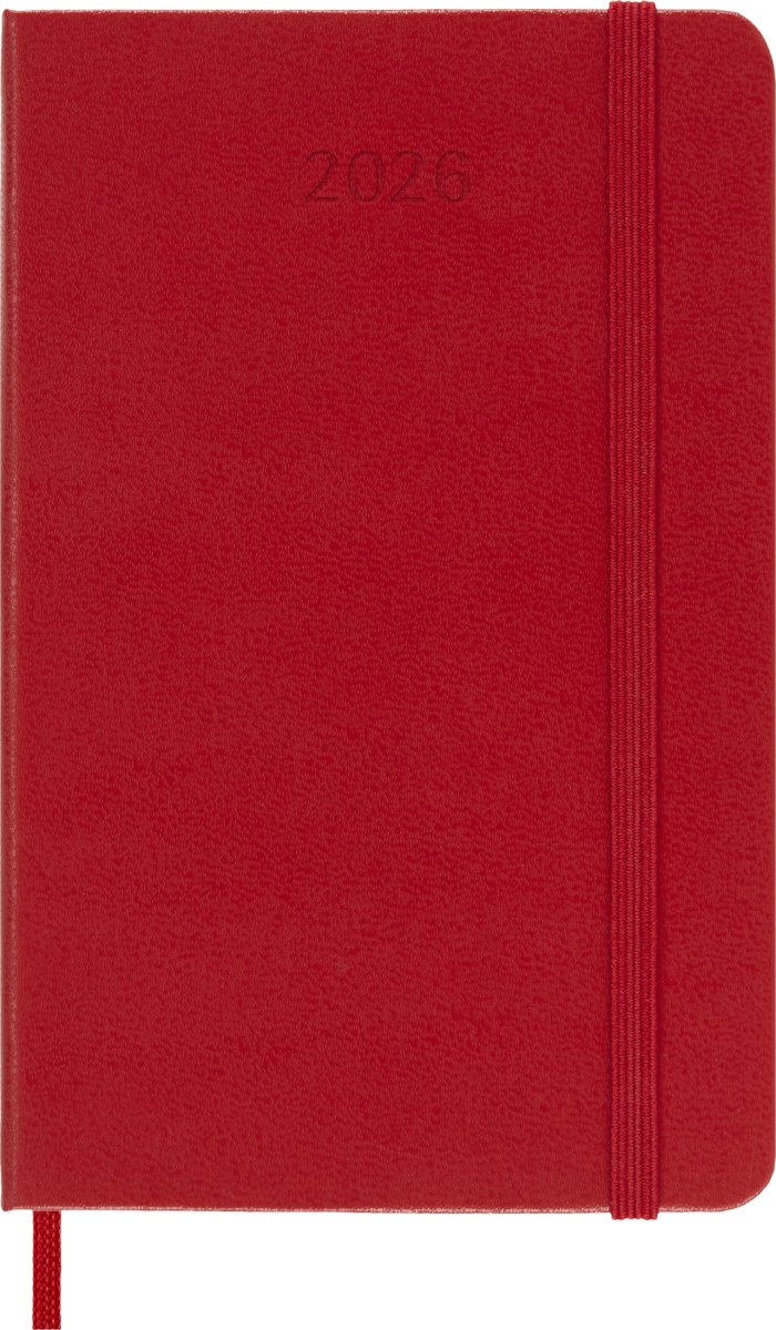 Moleskine 2026 Kalender | H | Dag | Poc. | Röd