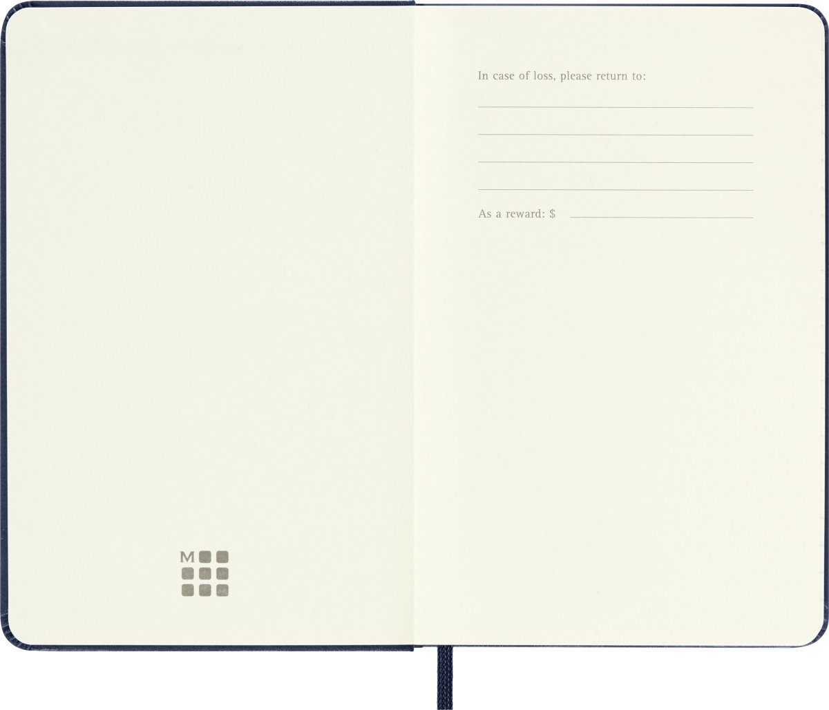 Moleskine 2026 Kalender | H | Dag | Pock. | Blå
