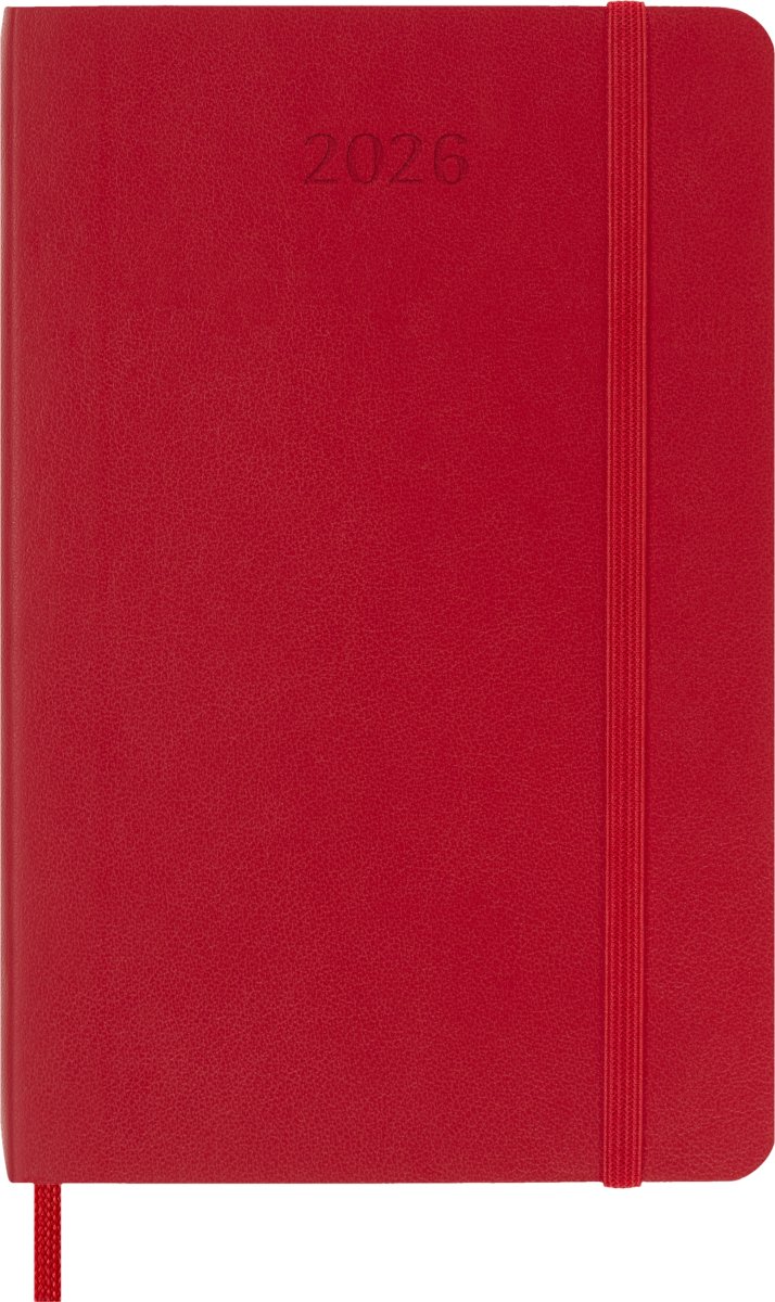Moleskine 2026 Kalender | S | Dag | Poc. | Röd
