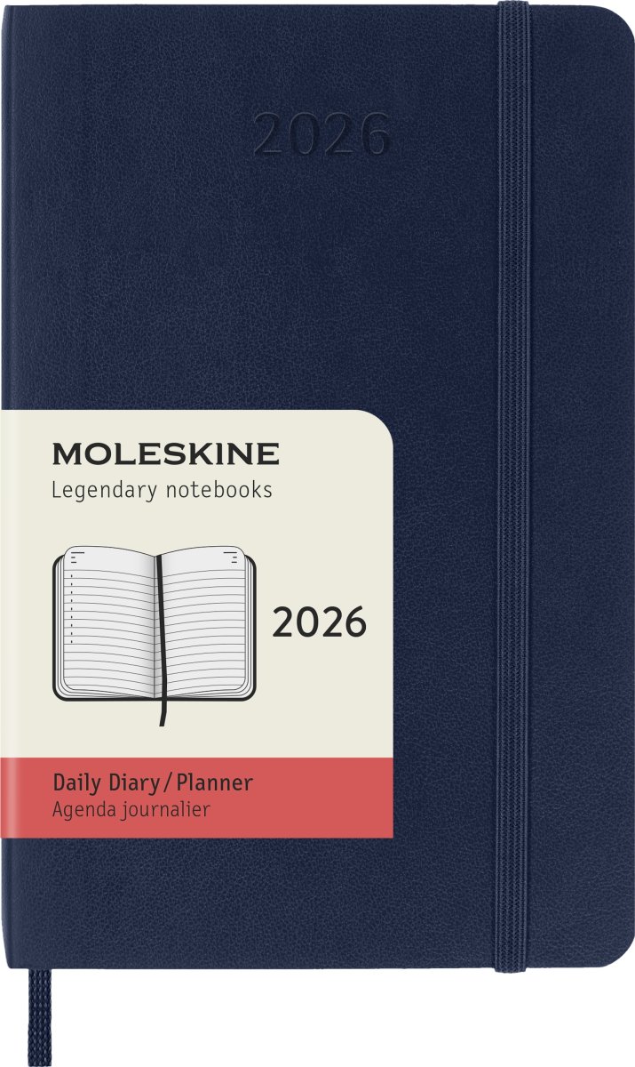 Moleskine 2026 Kalender | S | Dag | Poc. | Blå
