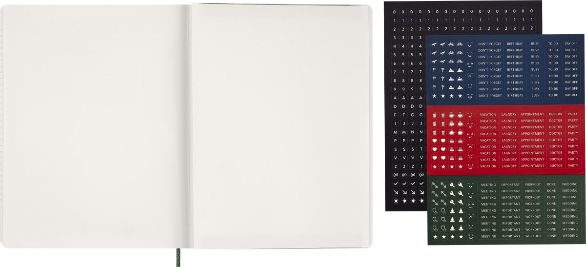 Moleskine 2026 Kalender | Ess. | Vecka v. | Grön