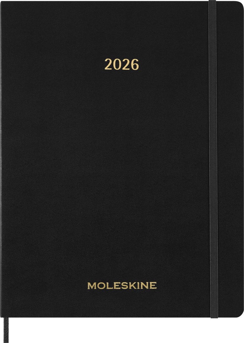 Moleskine 2026 Kalender | Ess. | Veckovy | Svart