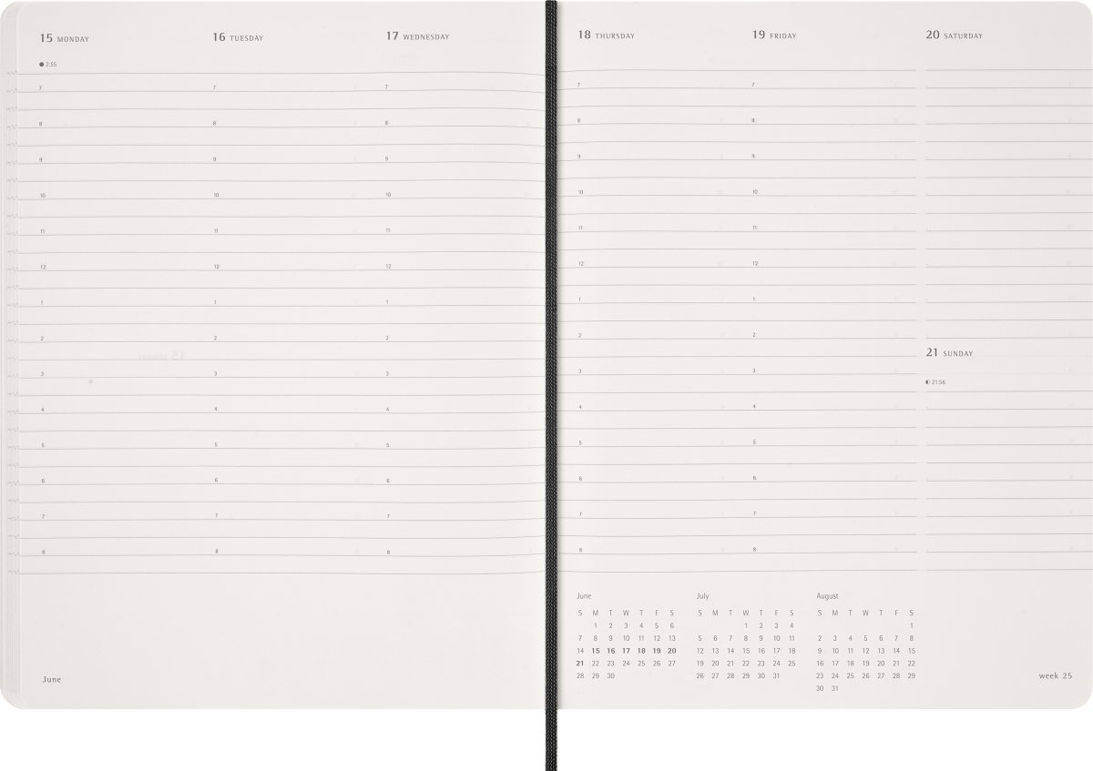Moleskine 2026 Kalender | Ess. | Veckovy | Svart