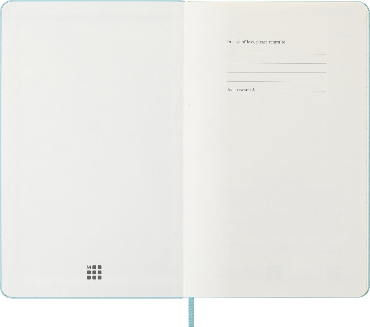 Moleskine 2026 Kalender | H | Vecka | L | Ljusblå