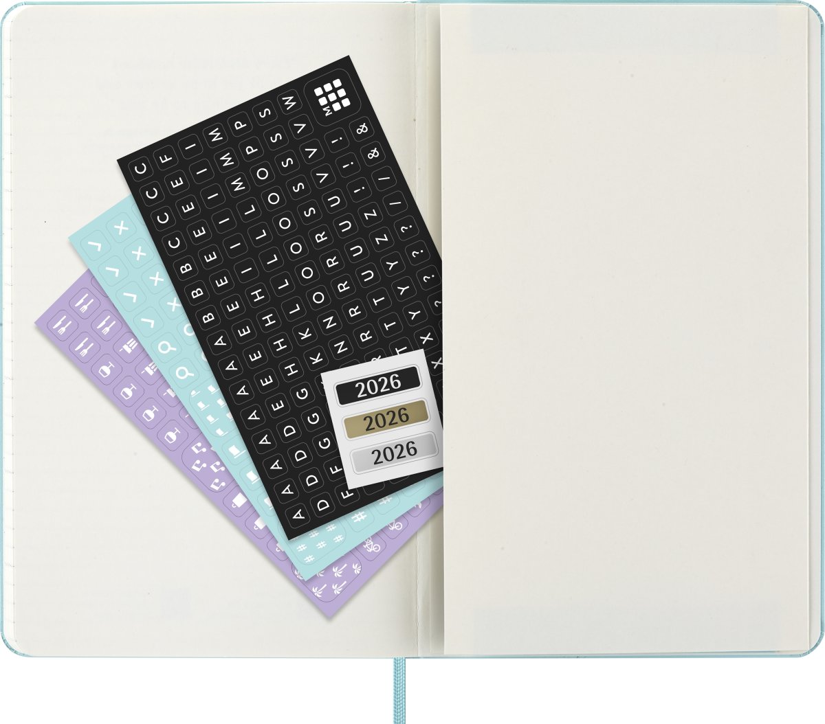 Moleskine 2026 Kalender | H | Vecka | L | Ljusblå