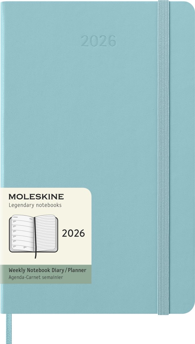 Moleskine 2026 Kalender | H | Vecka | L | Ljusblå