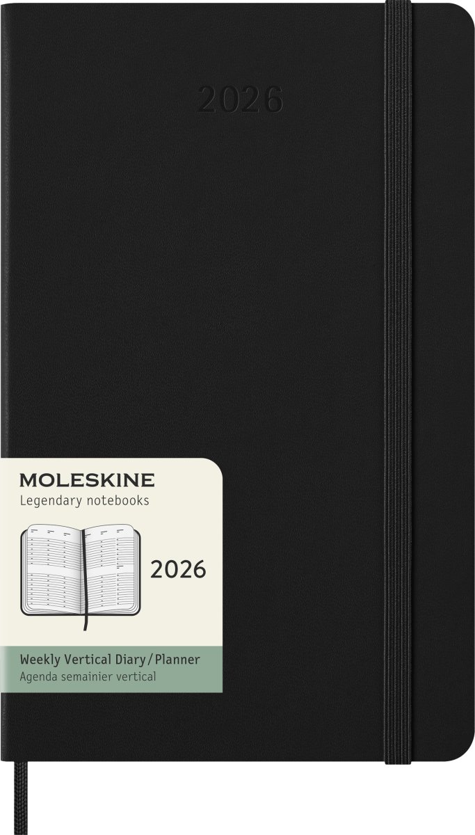 Moleskine 2026 Kalender | H | Veckovis | L | Svart