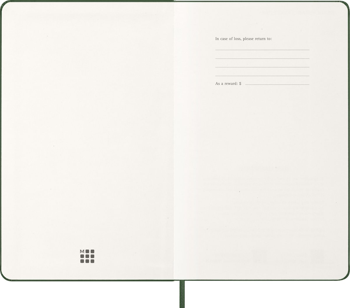 Moleskine 2026 Kalender | H | Dag | L | Grön
