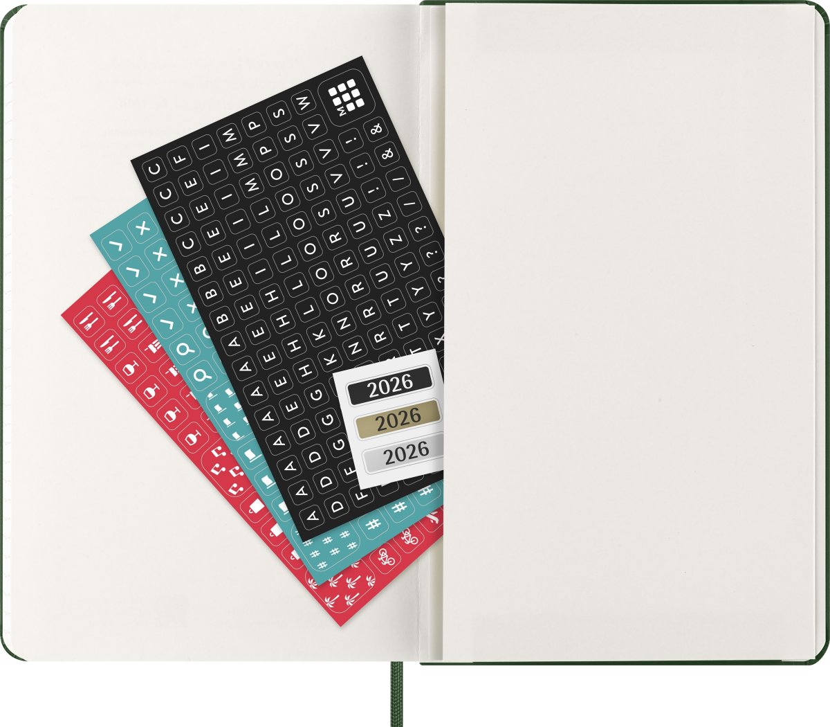 Moleskine 2026 Kalender | H | Dag | L | Grön