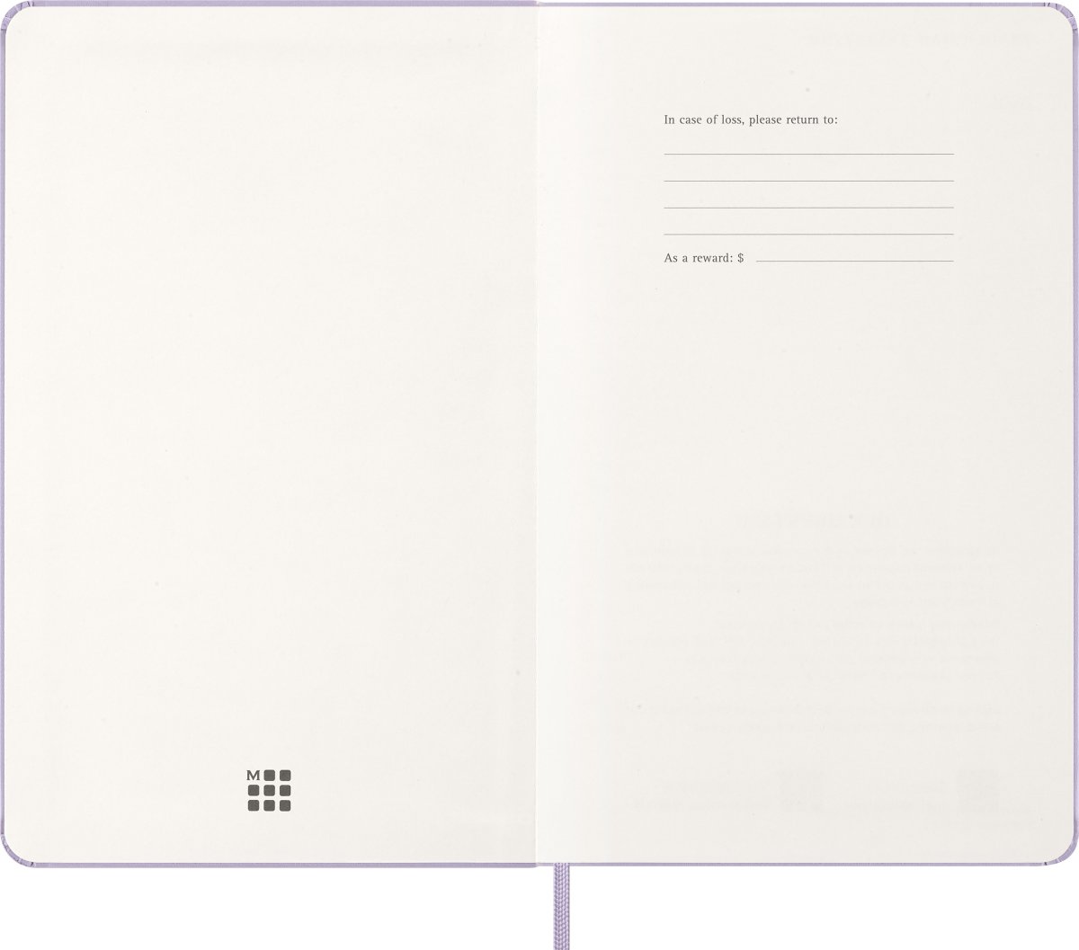 Moleskine 2026 Kalender | H | Dag | L | Lila