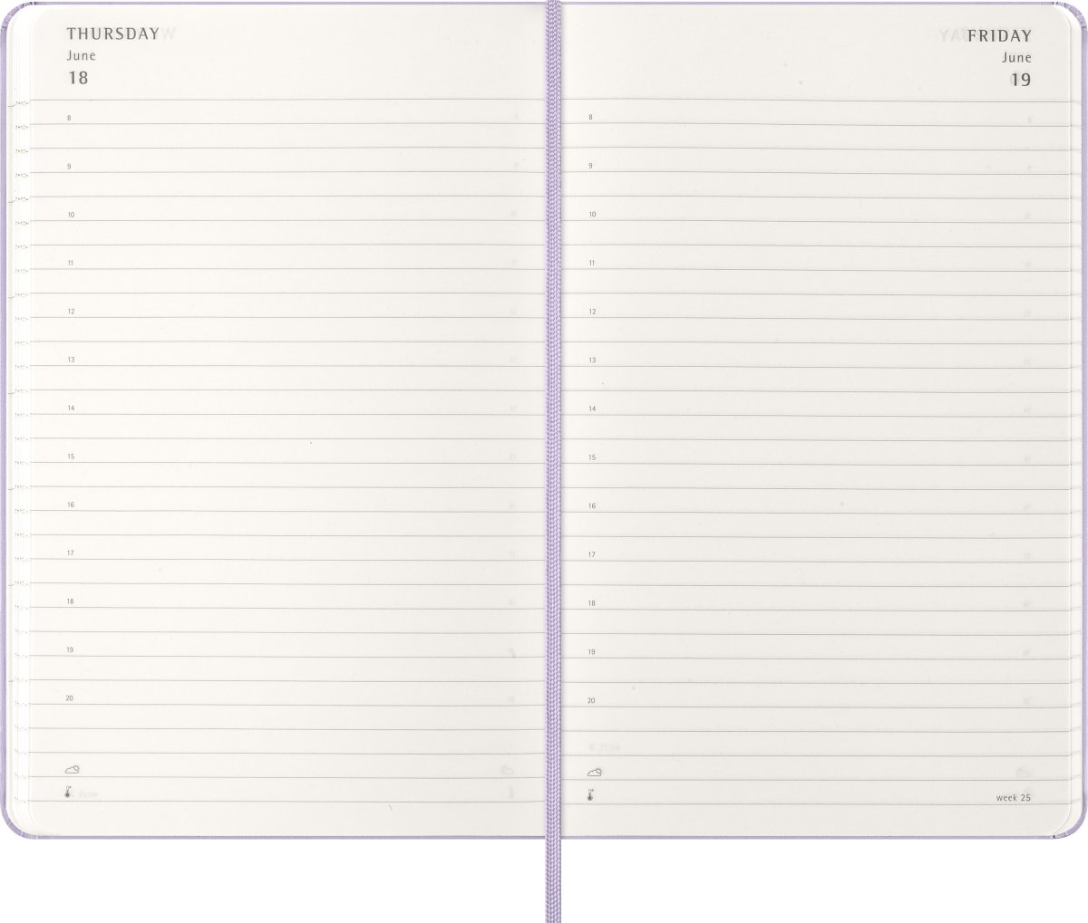 Moleskine 2026 Kalender | H | Dag | L | Lila