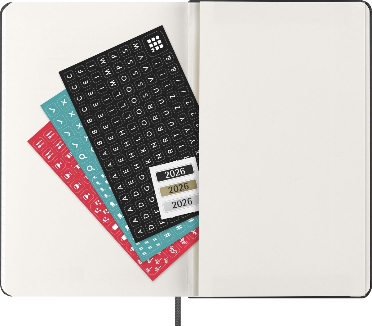 Moleskine 2026 Kalender | H | Dag | L | Svart