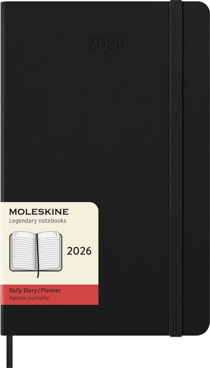 Moleskine 2026 Kalender | H | Dag | L | Svart