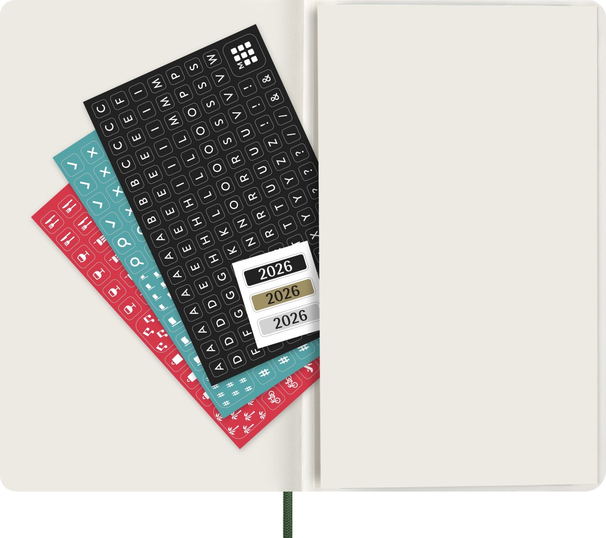 Moleskine 2026 Kalender | S | Dag | L | Grön