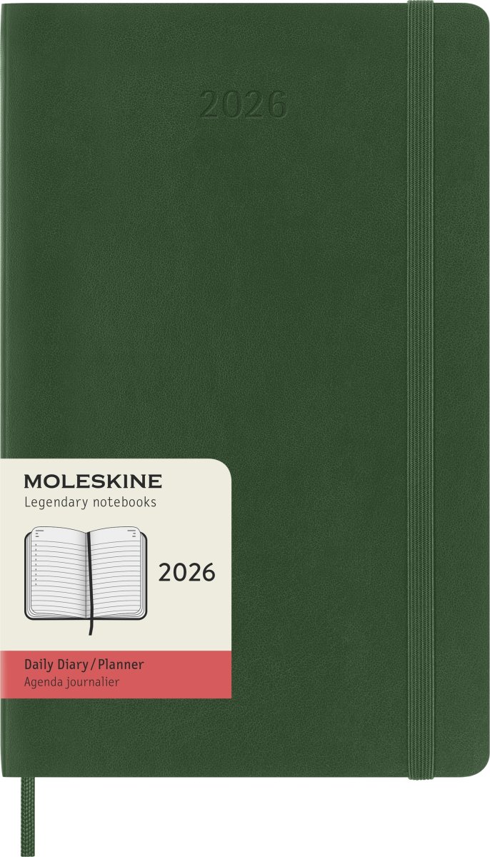 Moleskine 2026 Kalender | S | Dag | L | Grön
