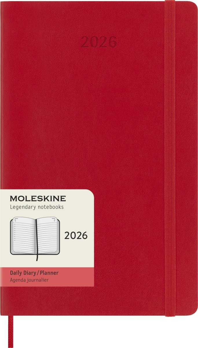 Moleskine 2026 Kalender | S | Dag | L | Röd