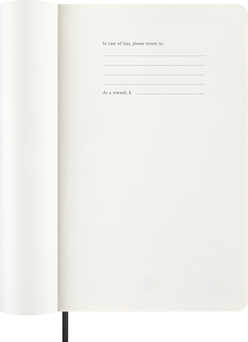 Moleskine 2026 Kalender | S | Dag | L | Svart