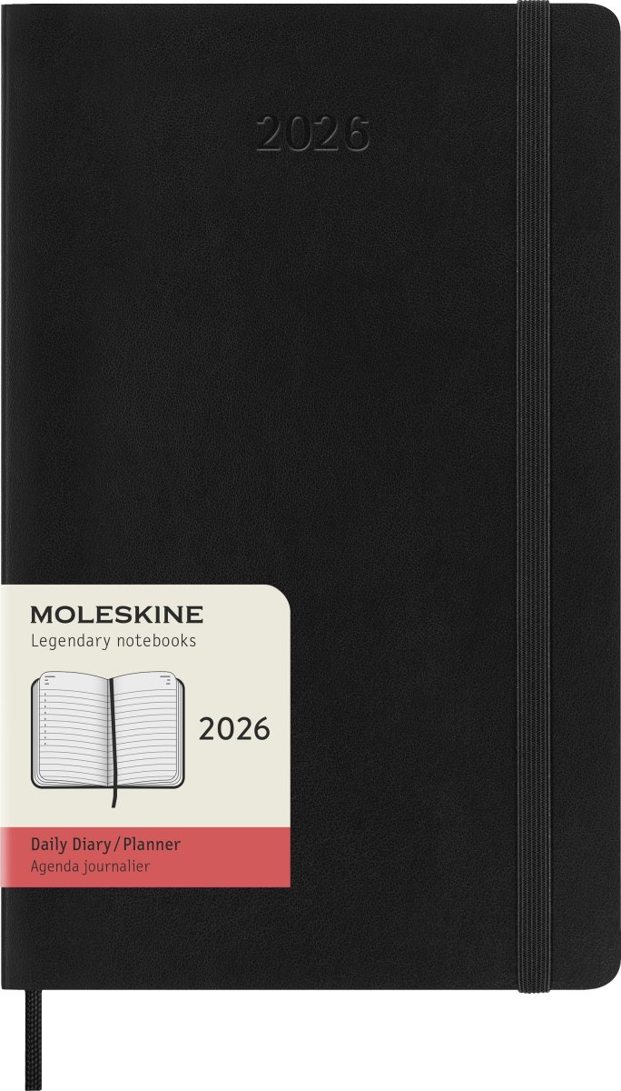 Moleskine 2026 Kalender | S | Dag | L | Svart