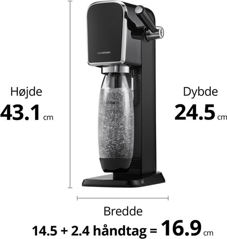 Sodastream ART - kolsyremaskin, svart